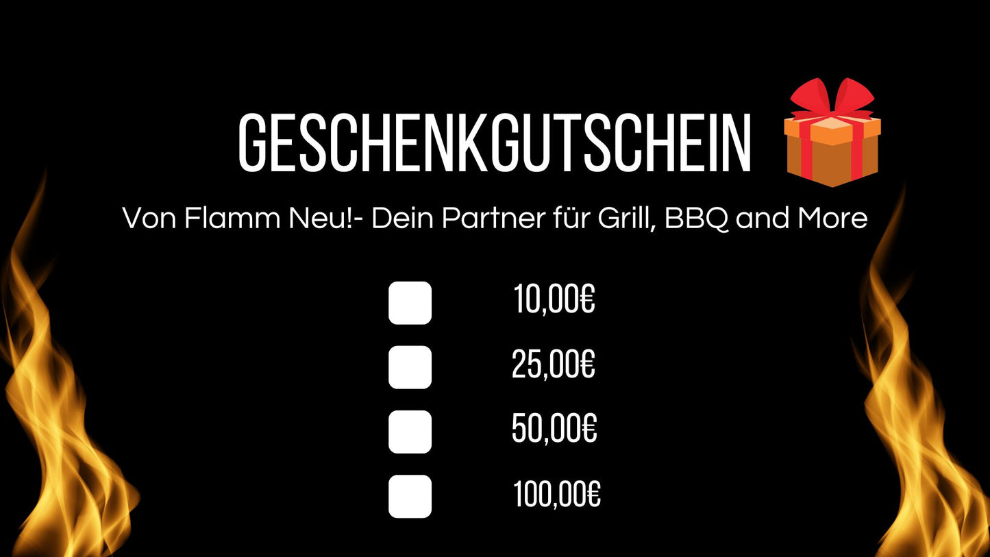 Dein Geschenkgutschein von FlammNeu!