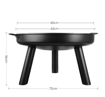 Feuerschale "Classic", 62cm, abnehmbare Füße