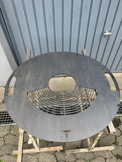 FlammNeu Tonnengrill – Handgefertigter Plancha Grill | Robust, nachhaltig & vielseitig