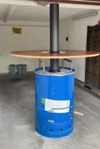 Stehtisch Feuertonne abnehmbar für Garten & Terrasse