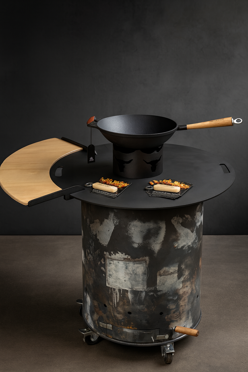 FlammNeu Tonnengrill – Handgefertigter Plancha Grill | Robust, nachhaltig & vielseitig